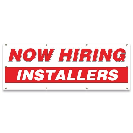 Signmission Now Hiring Installers Banner Apply Inside Accepting Application Single Sided B-96-30261